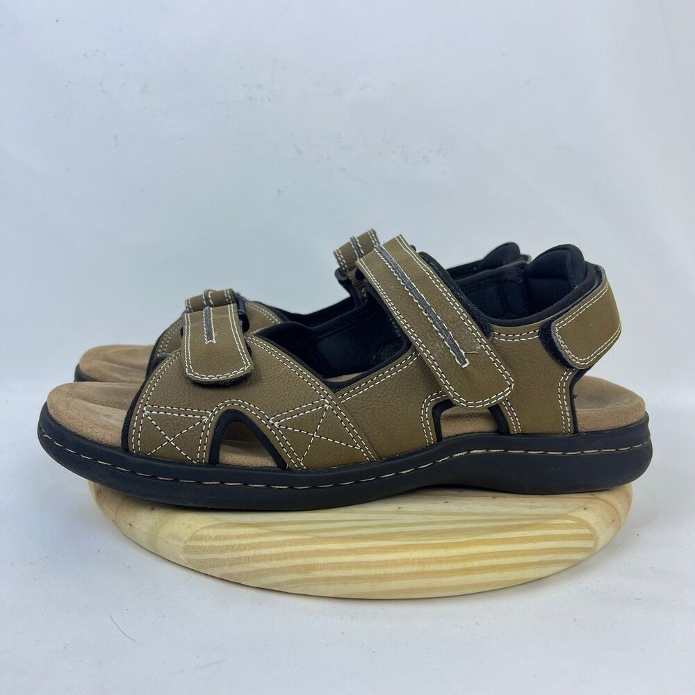 Dockers Men's Fisherman Sandal Hook And Loop Beige - Size 11 Men’s